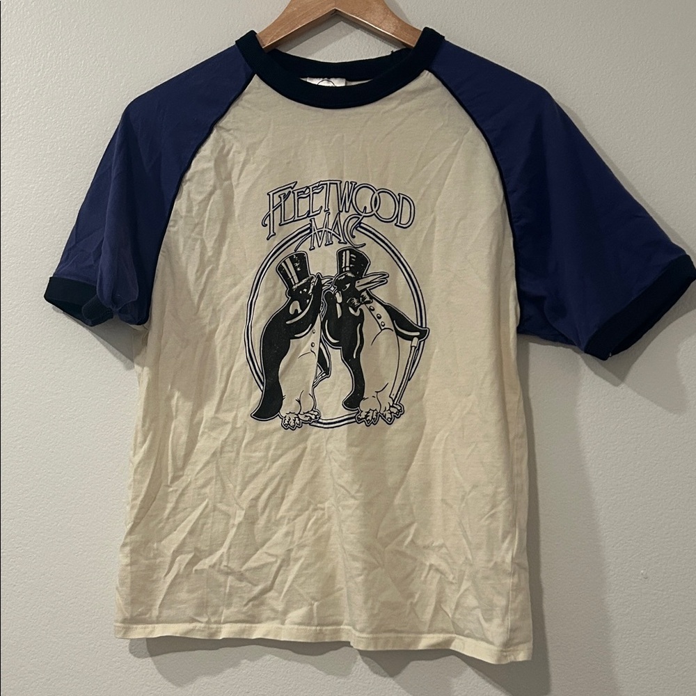 Fleetwood Mac Graphic Shirt - Cream and Blue